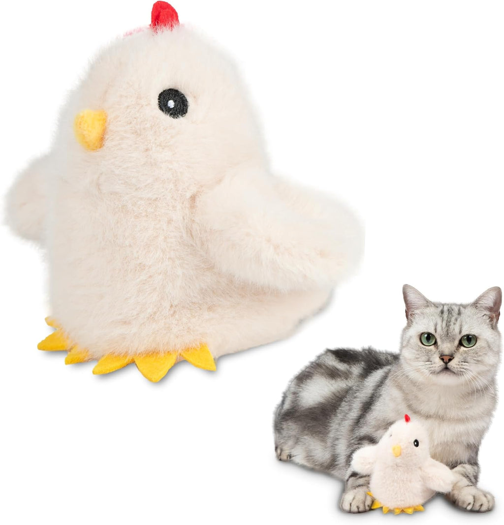 Catify by Best Pet Supplies Interactive Cat Toys - Plush, Motion-Activated & Squeaking Toys with Premium North American Catnip for Indoor Cats & Kittens - Squeaking Mice Set, Beige & Gray - Image 13