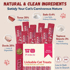 Pawmate creamy cat puree squeeze tubes showing ingredient quality