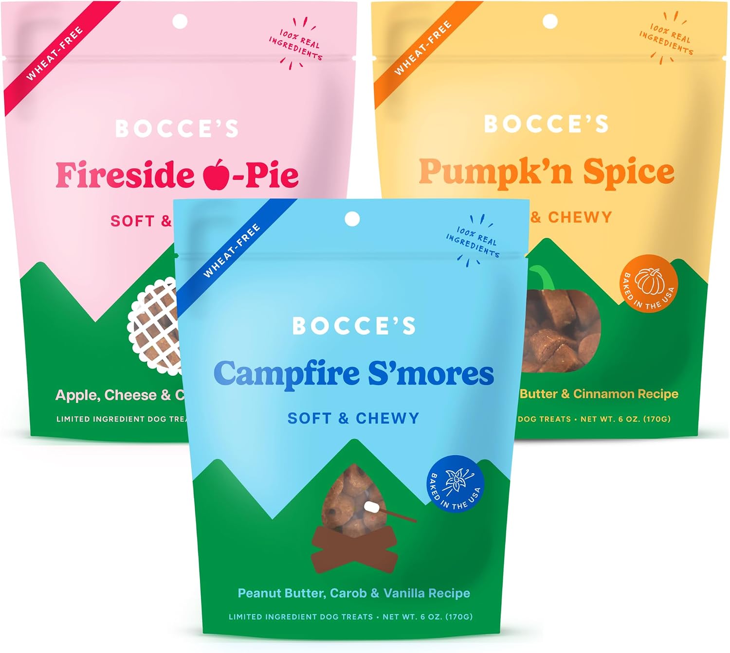 Bocce's Bakery PB Banana Chip Recipe Treats for Dogs, Wheat-Free Everyday Dog Treats, Real Ingredients, Baked in The USA, Natural Soft & Chewy Cookies, Peanut Butter, Bananas, & Carob, 6 oz - Image 12