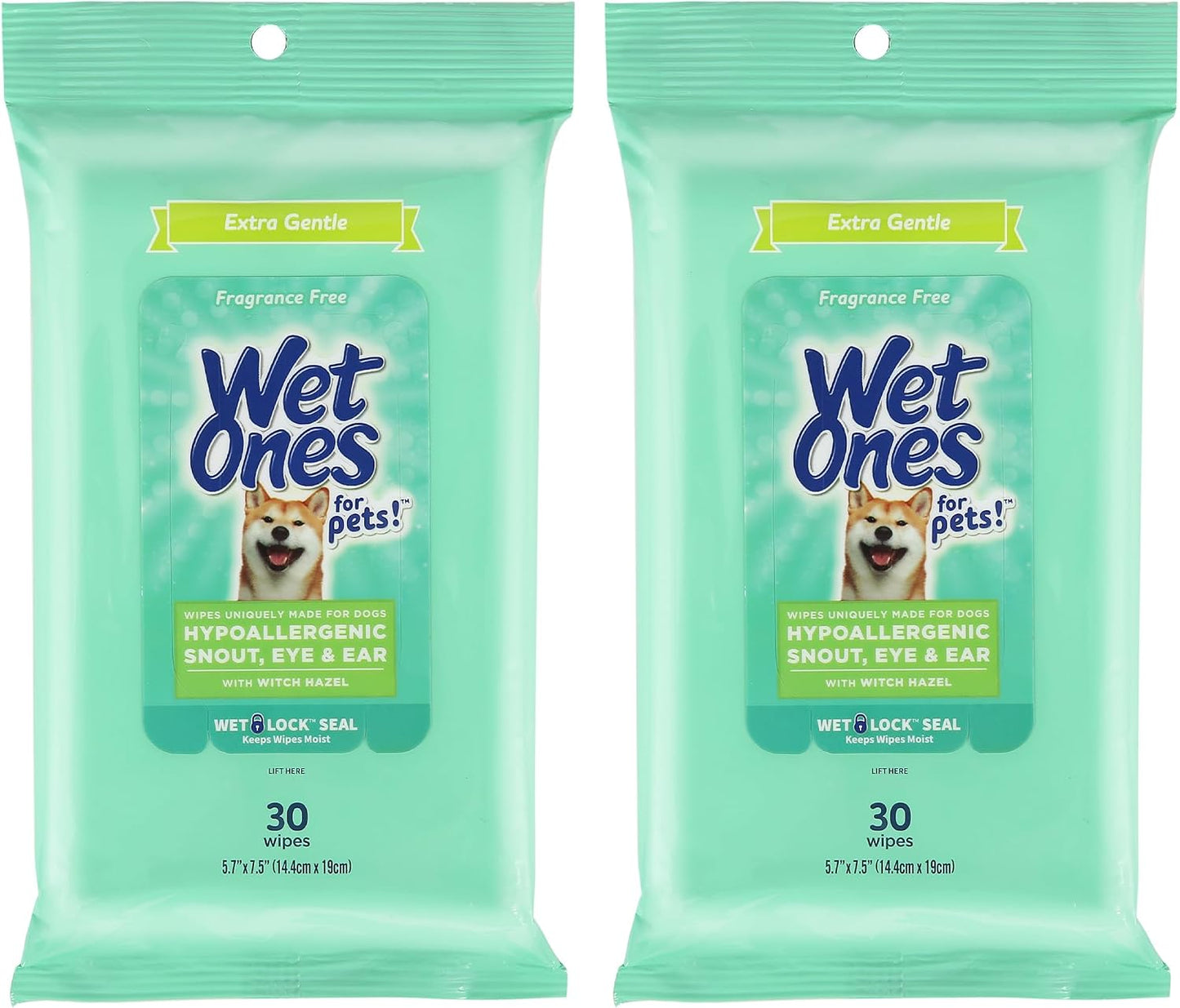 Premium imported pet cleaning wipes pouch thirty count