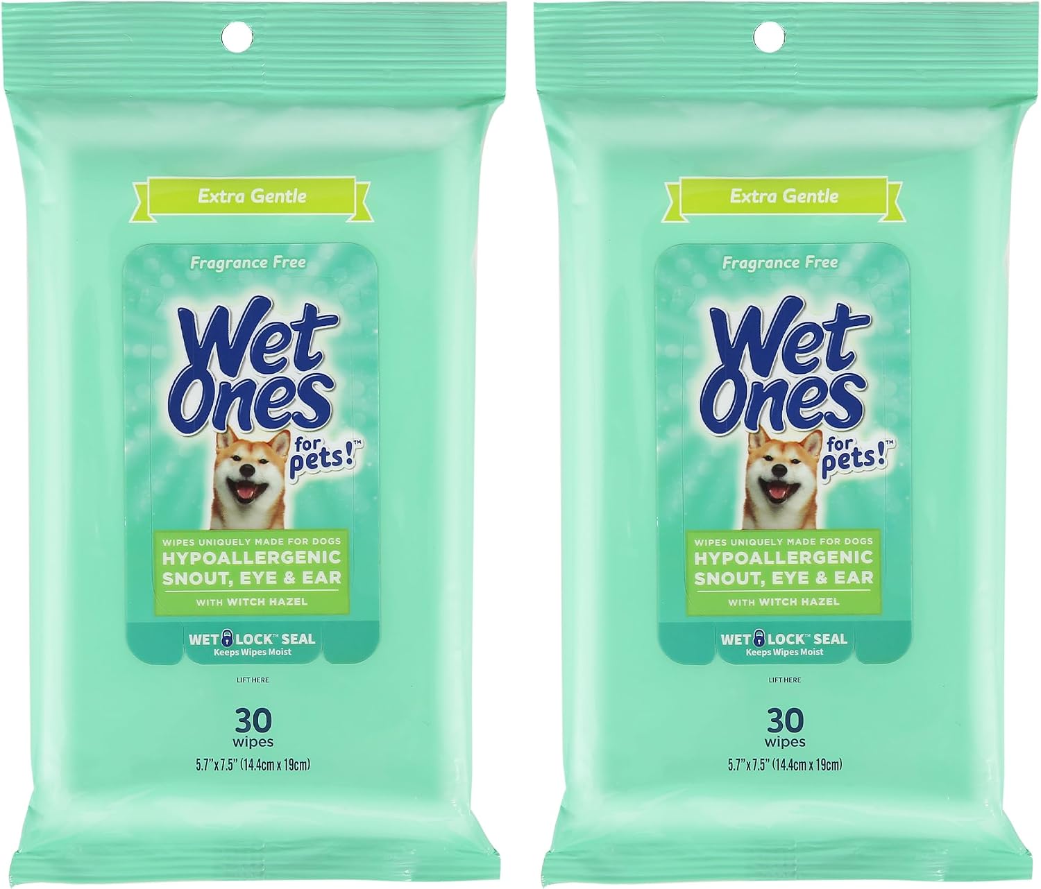 Premium imported pet cleaning wipes pouch thirty count