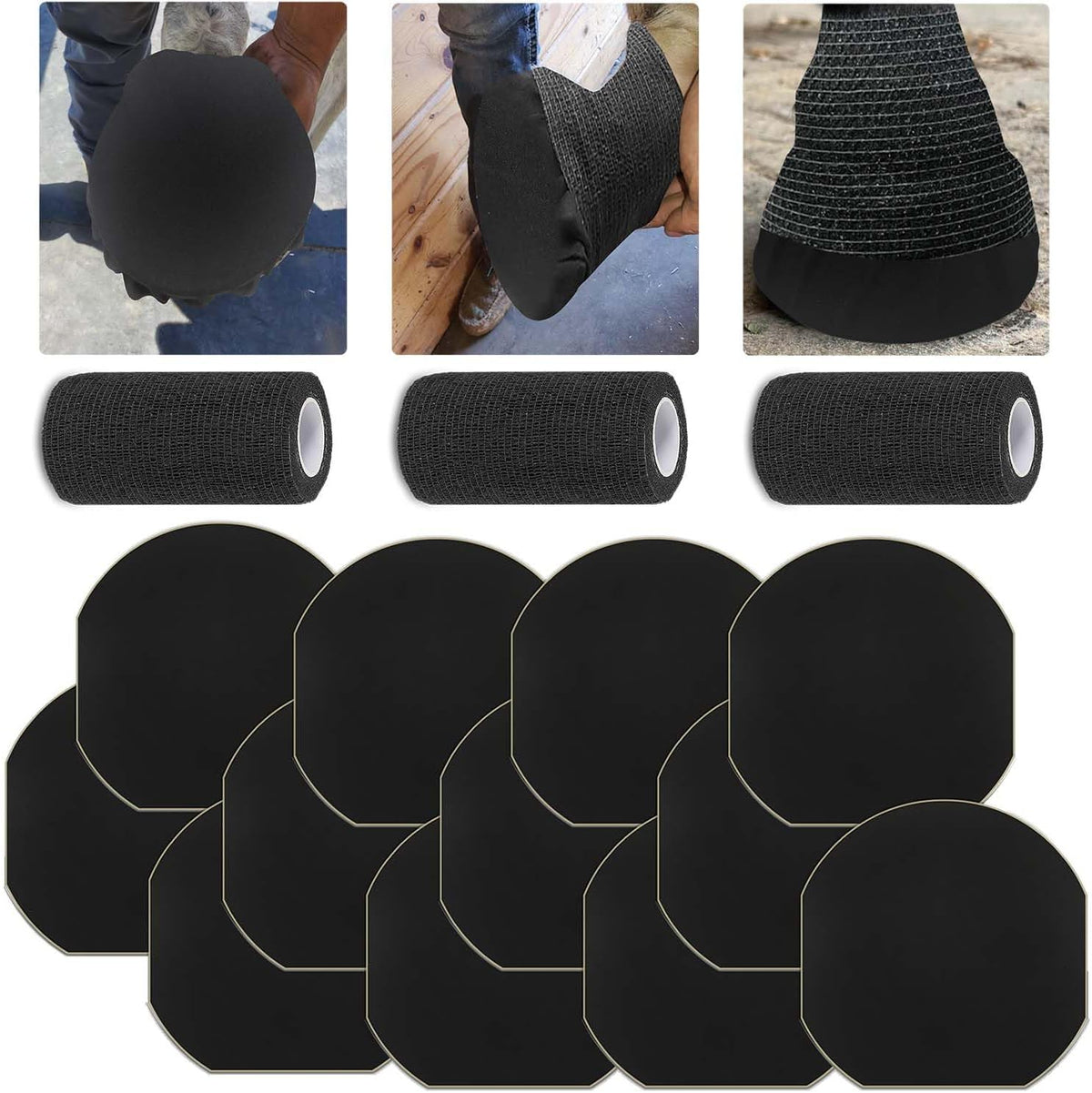 Absorbine Horse Hoof Tape and Veterinary Wrap front view pack for premium equine hoof care.