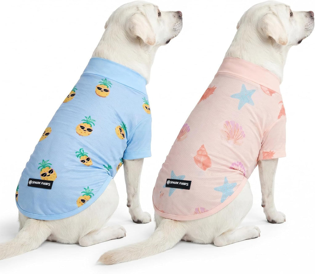 Spark Paws Sunblock Dog T-Shirt, SPF30 Protection, Lightweight Breathable Quick Dry for Dogs with Sensitive Skin - Bees & Flamingo (Set of 2) - Size 3XL - Image 10
