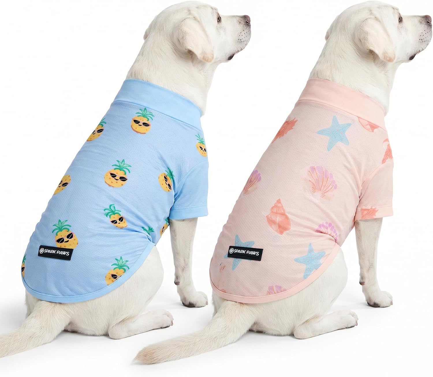 Spark Paws Sunblock Dog T-Shirt, SPF30 Protection, Lightweight Breathable Quick Dry for Dogs with Sensitive Skin - Bees & Flamingo (Set of 2) - Size 3XL - Image 10
