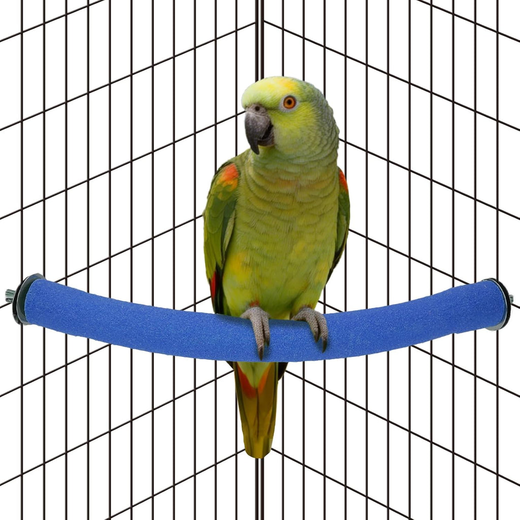 Rypet U-Shaped Large Parrot Perch, Quartz Bird Perch for Cage(Blue L) - Image 11