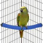 Rypet U-Shaped Large Parrot Perch, Quartz Bird Perch for Cage(Blue L) - Image 11