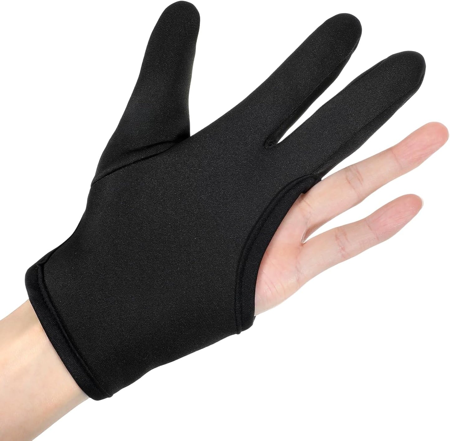 Elegaperma three finger heat resistant curling iron glove front view salon styling accessory