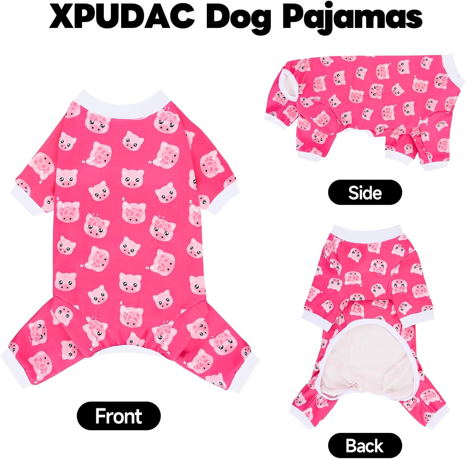 Breathable year round pet apparel back view on golden retriever
