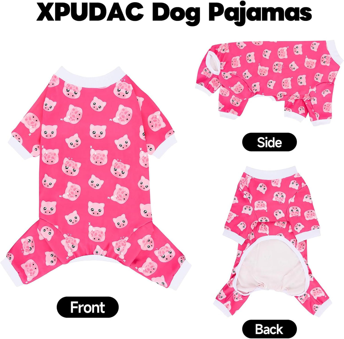 Breathable year round pet apparel back view on golden retriever