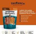 TRURANCH rawhide free collagen rolls eight count bag back label