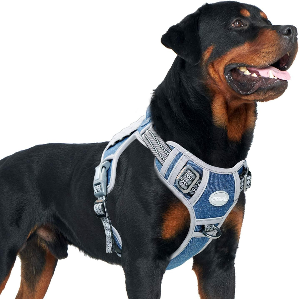 Auroth Tactical Dog Harness for Large Dogs No Pull Adjustable Pet Harness Reflective K9 Working Training Easy Control Pet Vest Military Service Dog Harnesses Army Yellow L - Image 12