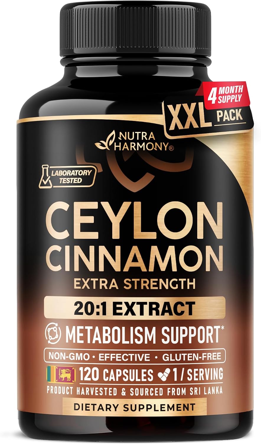 Ceylon Cinnamon Capsules - Energy Heart & Metabolism Support - 60 Capsules - Image 10