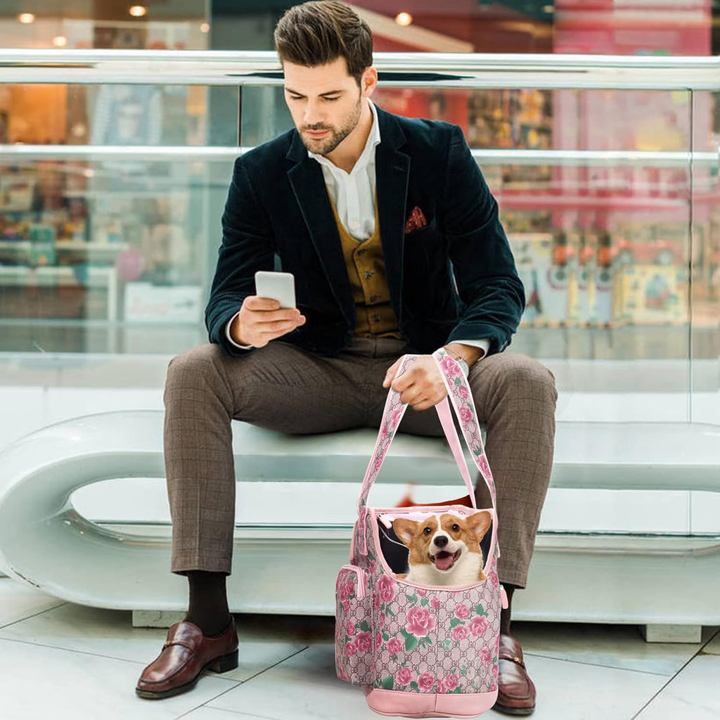 Folded Johomviin pet travel bag for easy storage