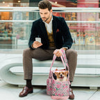 Folded Johomviin pet travel bag for easy storage