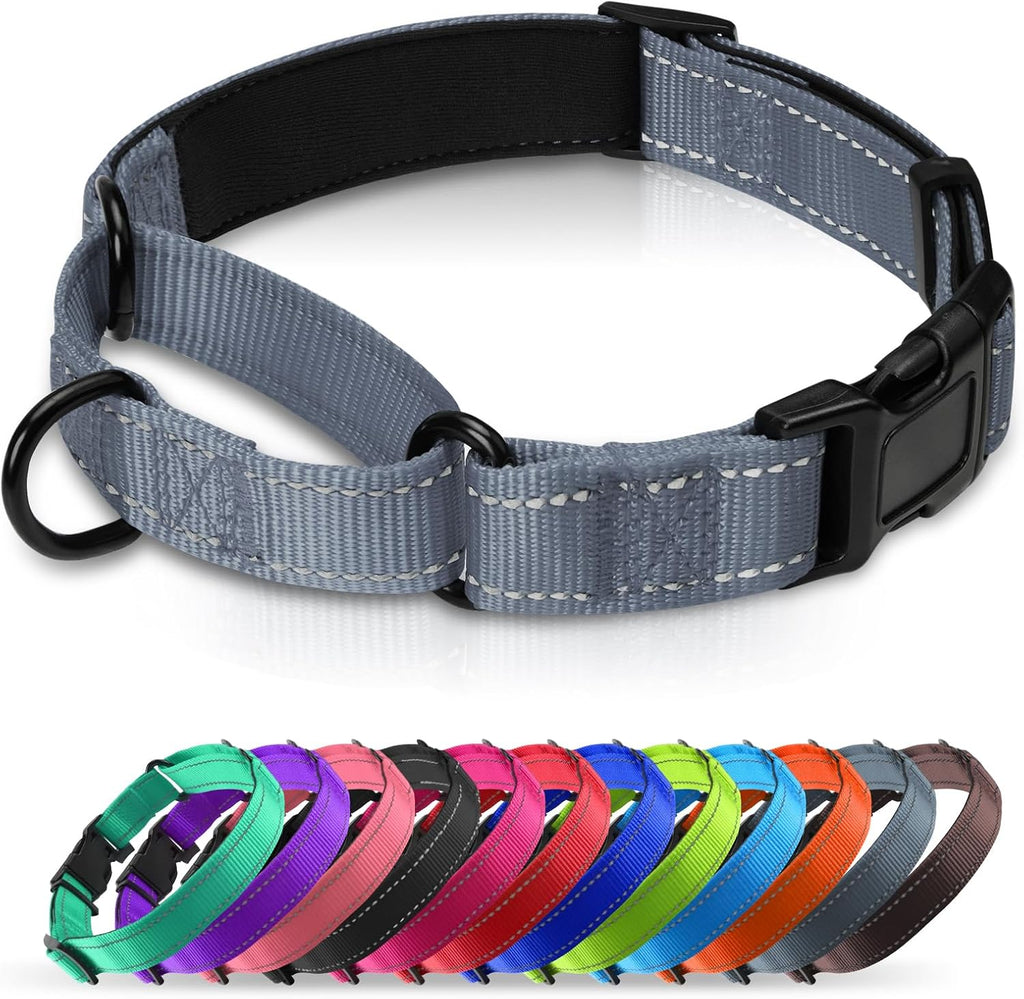 Martingale Collar for Dogs with Quick Release Buckle, Reflective Soft Padded & Escape Proof, Adjustable Nylon Dog Collars for Training & Daily Walking (Hotpink,M) - Image 10
