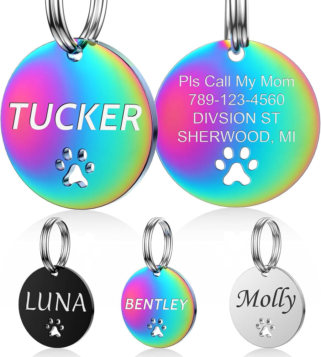 Dog Tags Personalized for Pets - YEHANTI Personalized Dog Tags with Lovely Icons, Durable Stainless Steel Pet ID Tags for Small Large Dogs Cats, Custom Dog Name Tags Engraved on Both Sides (Bone) - Image 15