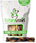 Nature Gnaws Extra Thin Pork Bully Sticks for Small Dogs 5-6" (15 Count) - Long Lasting for Light Chewers and Puppies - Natural Bacon Dog Chew Treats - Image 9
