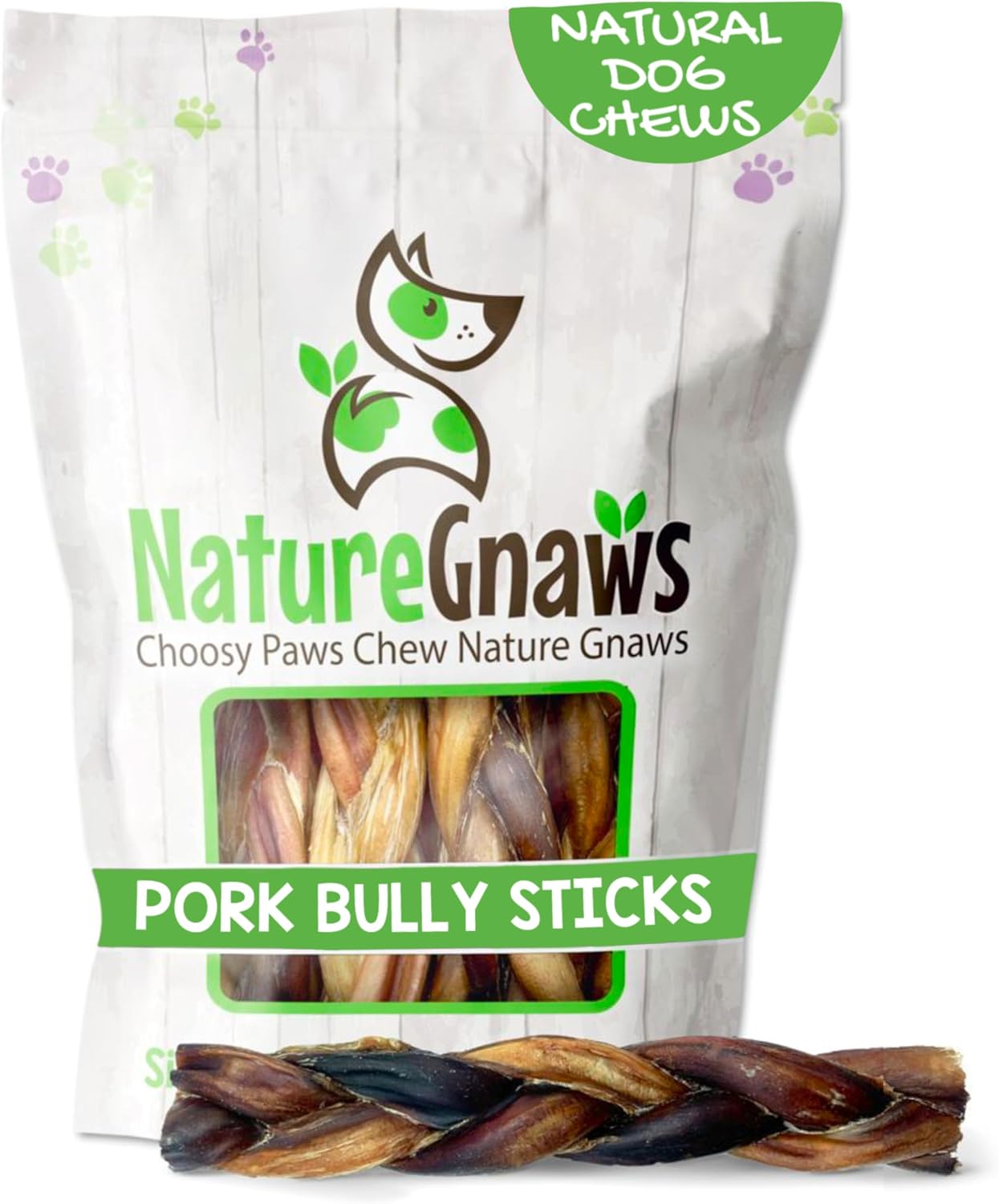 Nature Gnaws Extra Thin Pork Bully Sticks for Small Dogs 5-6" (15 Count) - Long Lasting for Light Chewers and Puppies - Natural Bacon Dog Chew Treats - Image 9