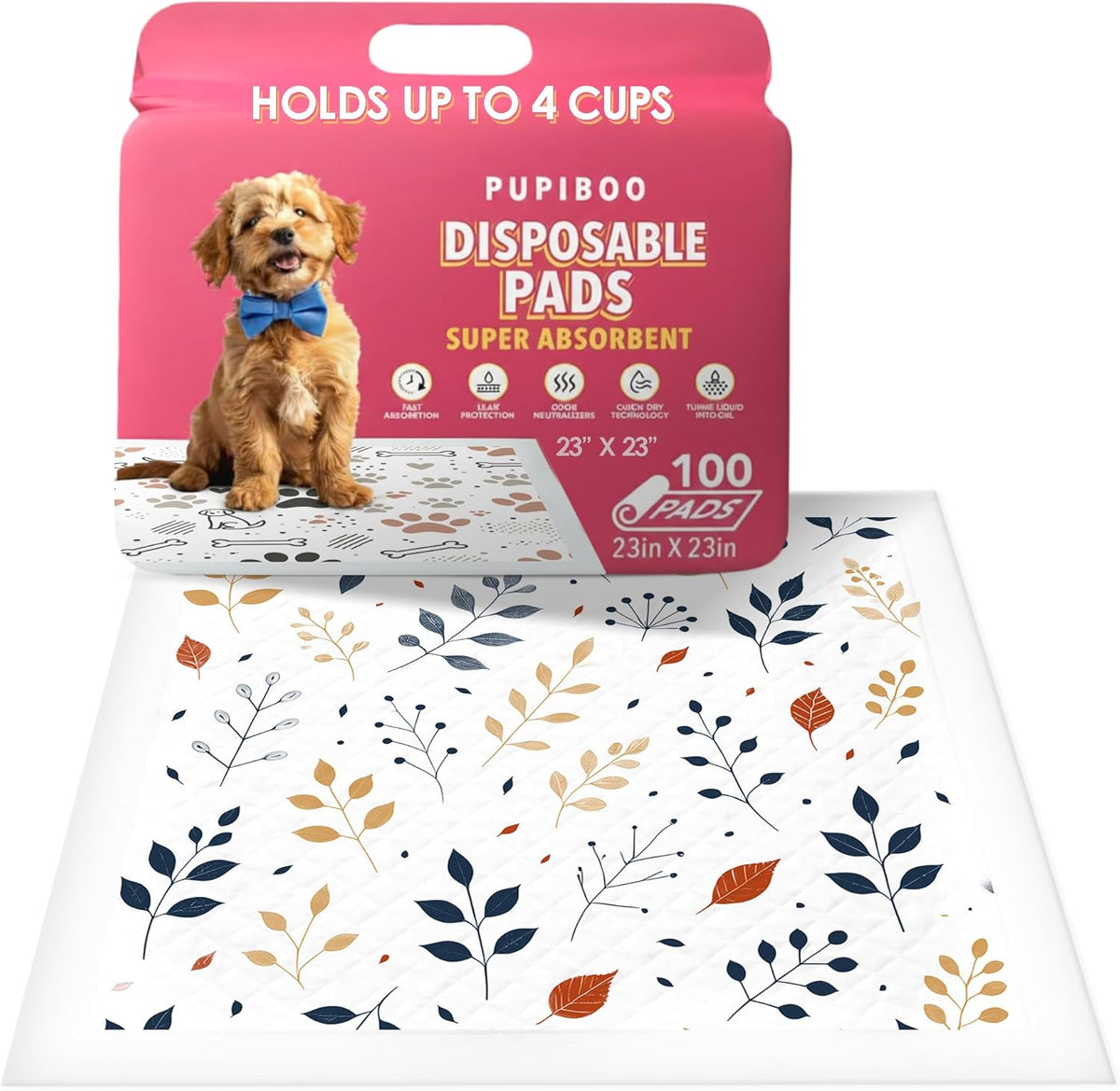 PUPIBOO Washable Pee Pads for Dogs and Cats - Super Absorbent Reusable Puppy Training Pads - 100% Waterproof, Leak-Proof & Non-Slip Whelping Pads for Pet Housebreaking - Image 14