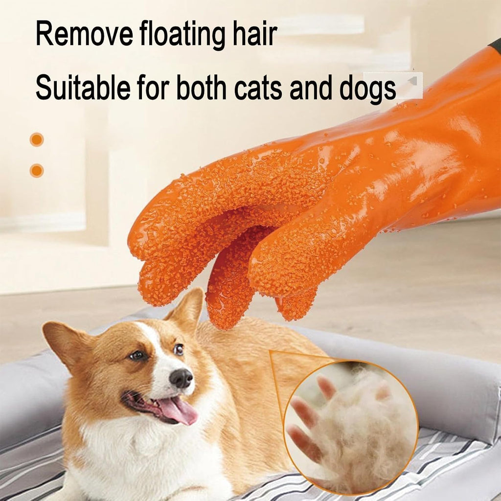 YOFANG cat bath gloves with 3,500 soft massage particles