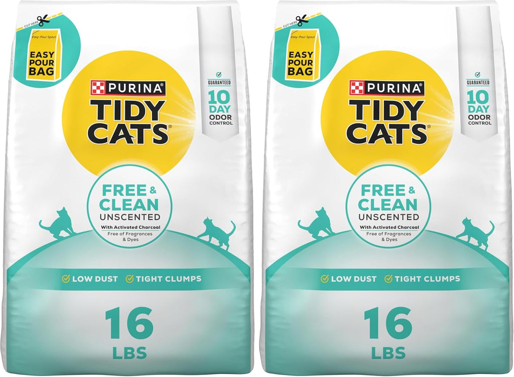 Purina Tidy Cats Free and Clean Unscented Clumping Cat Litter with Odor Control - 38 lb. Box - Image 15