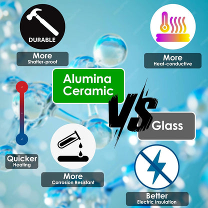 Durable alumina ceramic construction of VCRAZE heater