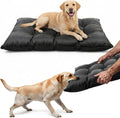Souyiru Chew Proof Indestructible Dog Bed front view in black