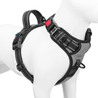 PHOEPET No Pull Dog Harness Medium Reflective Front Clip Vest with Handle,Adjustable 2 Metal Rings 3 Buckles,[Easy to Put on & Take Off](M, Orange) - Image 12