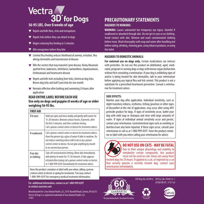 Topical parasite treatment six month supply applicators packaging side view