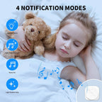 JeaTone Dog Door Bell, Dog Bells to Go Outside, Smart Wireless Potty Training Button for Dogs, Training Dog to Ring The Bell, 2 Pack Button White - Image 9
