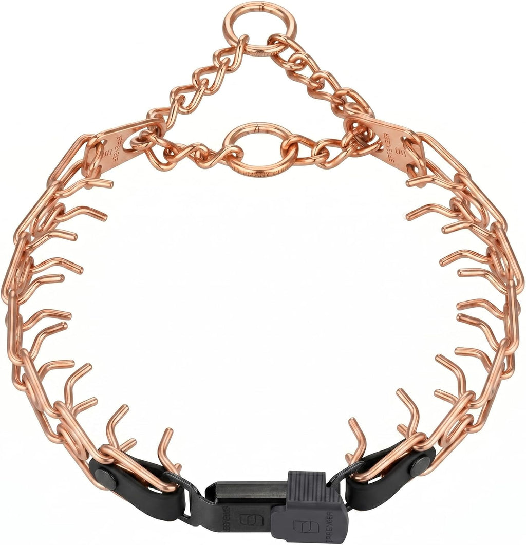 Close up view of the authentic German-engineered short links and hypoallergenic copper alloy material