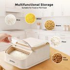 Zomisia storage container with included food scoop