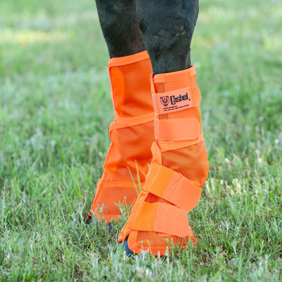 Close up of Cashel fly leg guard mesh material