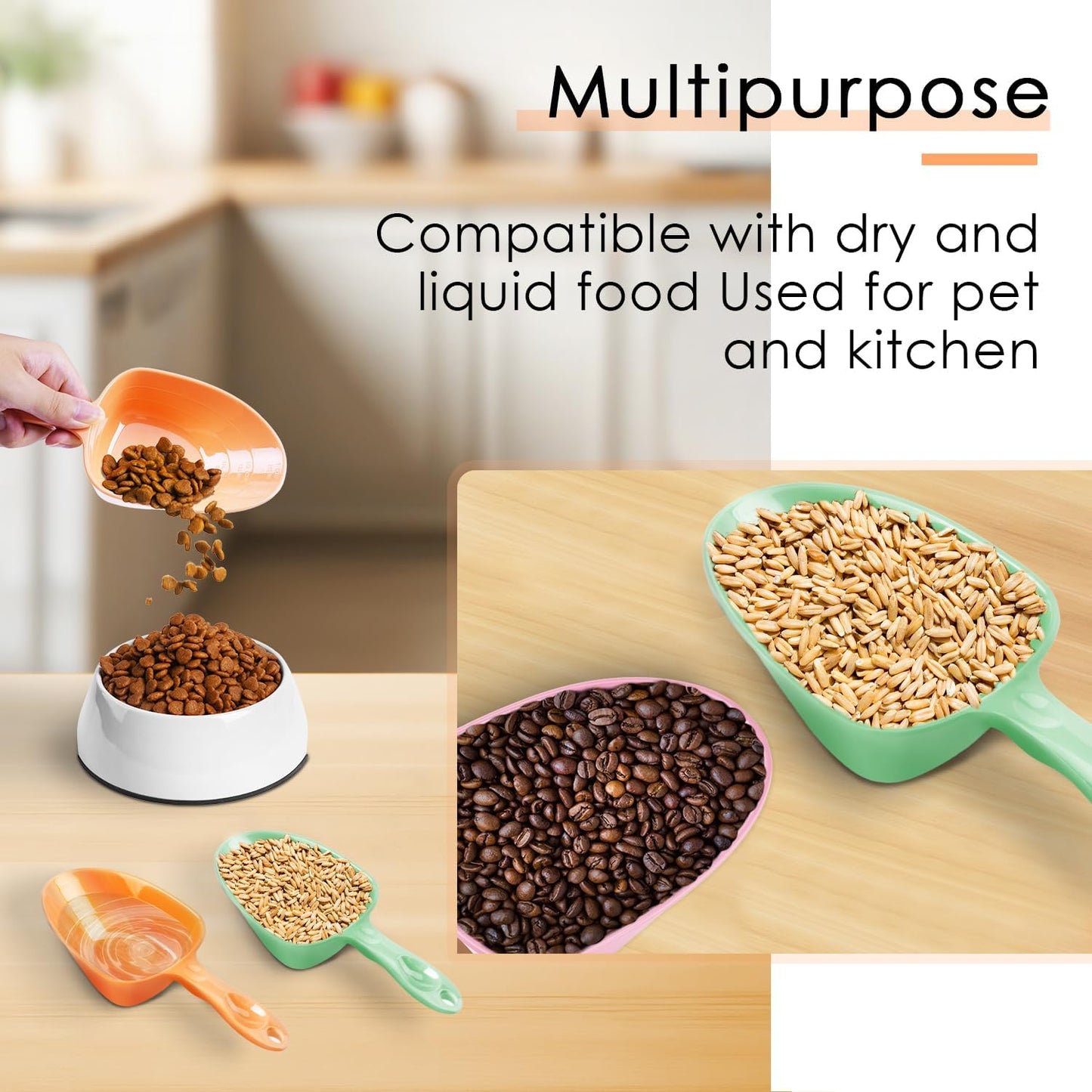 Close up of Furmylove scoop handle with hanging hole