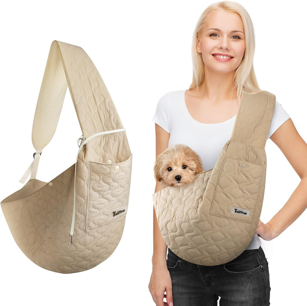 JourCraf dog sling carrier front view for small dogs
