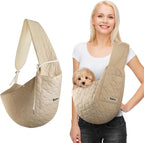 JourCraf dog sling carrier front view for small dogs