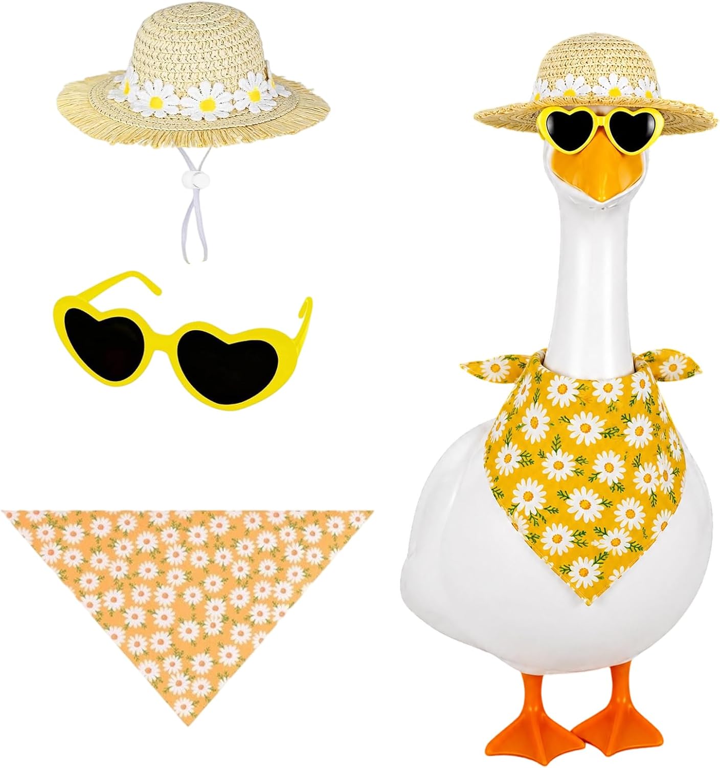 Jeere decorative yard goose costume set packaged and ready for summer porch transformation styling