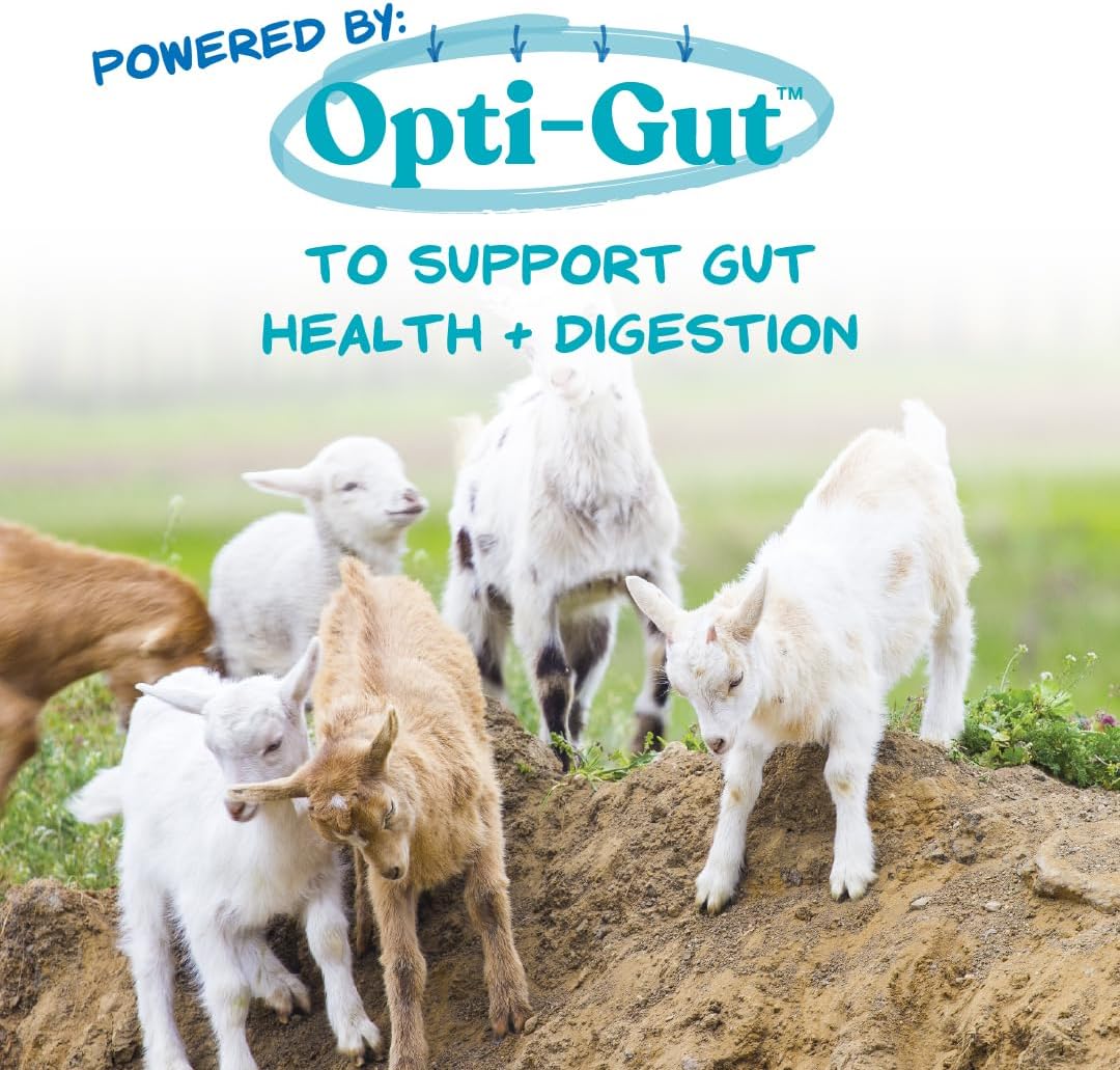 Manna Pro multi species formula featuring icons of puppies kittens calves and foals.