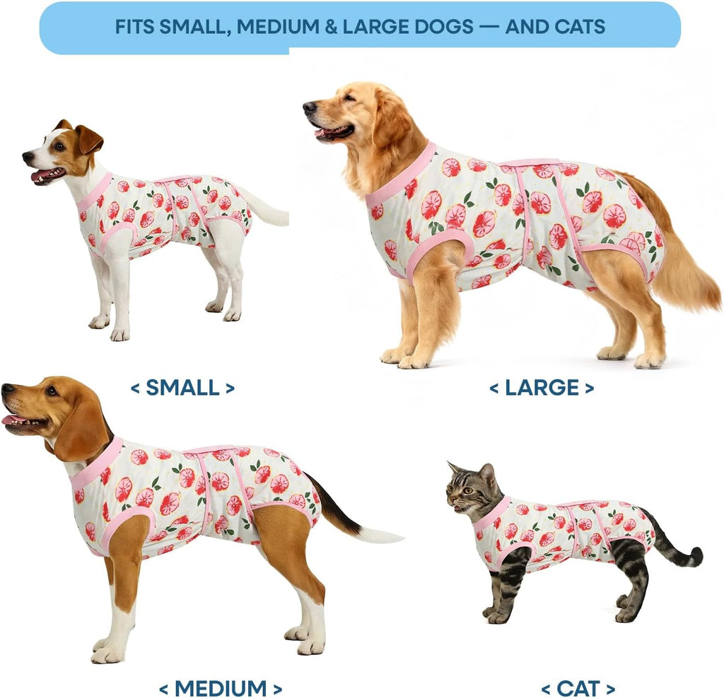 OPAW dog surgery suit female spay abdominal wound protector fit detail