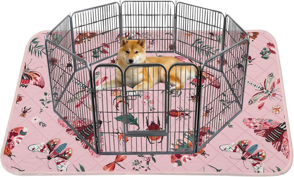 IEUUMLER Washable Pee Pads for Dogs, 2 Pack Insect Pattern Reusable Waterproof Puppy Potty Pads, Non-Slip Absorbent Pet Training Pads for Playpen Crate Bed EU014 - Image 12