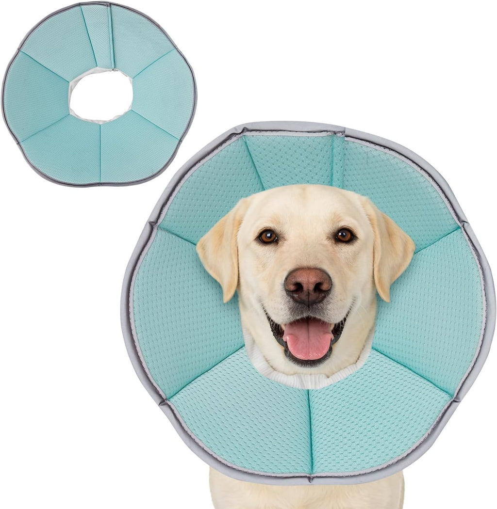 MAXFUT Dog Cone Collar,Soft Cone for Dogs to Stop Licking After Surgery,Non Inflatable Dog Donut Cone (Blue, XXL) - Image 15