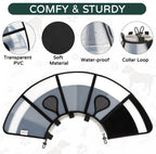 Reomore dog cone showing collar loop attachment points