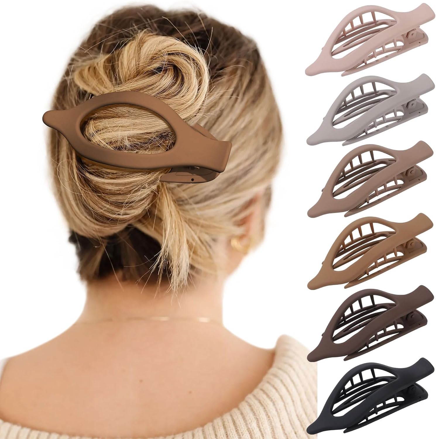 Awaytr French Concord hair clips set front view