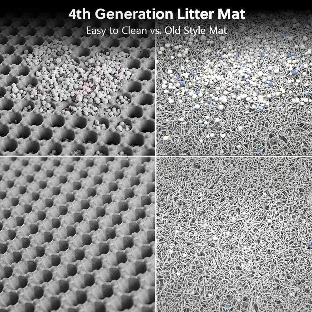 WePet light grey litter mat showing 3D convex holes