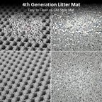 WePet light grey litter mat showing 3D convex holes