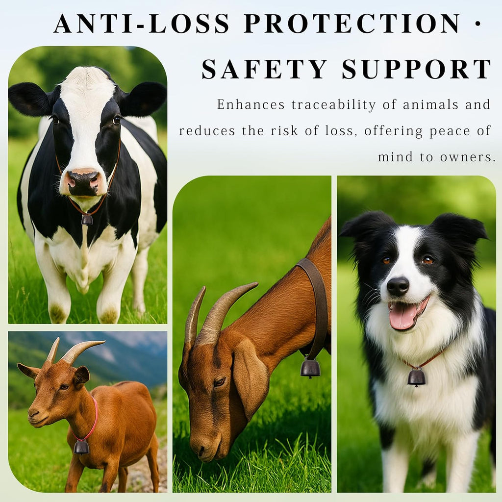 Durable electroplated metal bells for pets and livestock