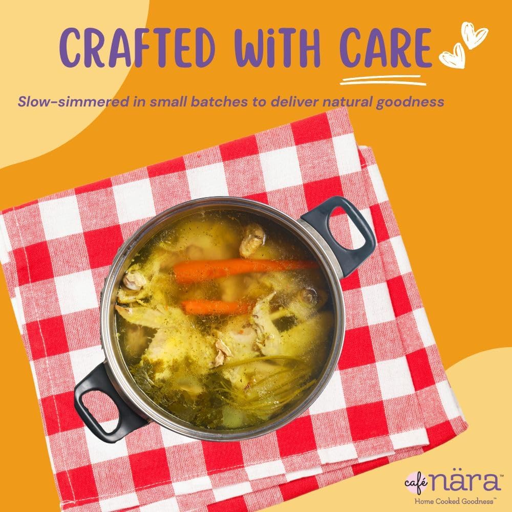 Healthy chicken bone broth topper for picky eaters