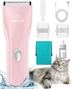 oneisall Pet Clipper for Cat Matted Hair, Pet Shaver for Cats Quiet Pet Clippers Waterproof Cordless Cat Clippers for Matted Long Hair with Storage Bag (Green) - Image 11