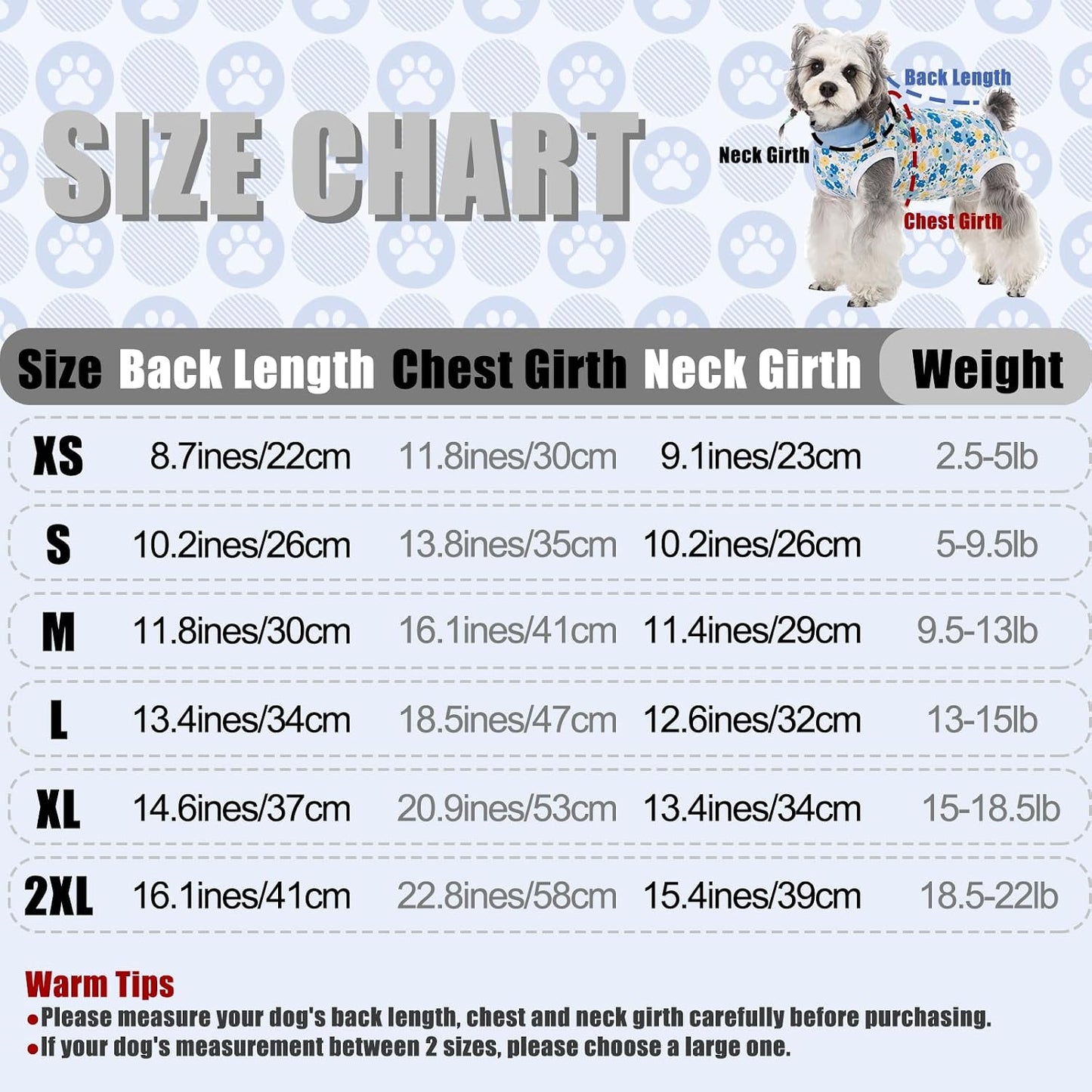 FEimaX spay neuter onesie for small dogs back view