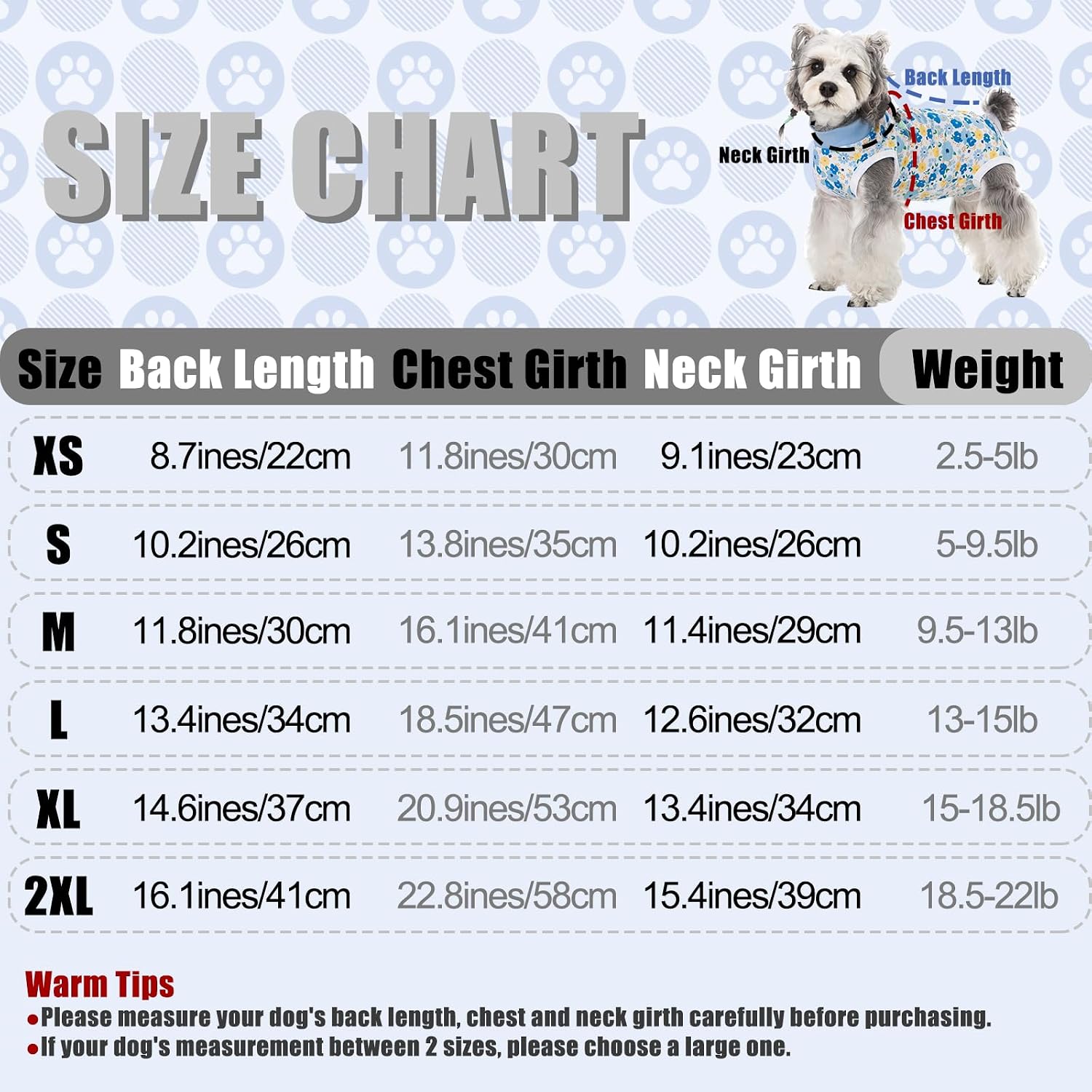 FEimaX spay neuter onesie for small dogs back view